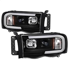 2002-2005 Dodge Ram 1500/2500/3500; Light Bar Projector Headlights; Black