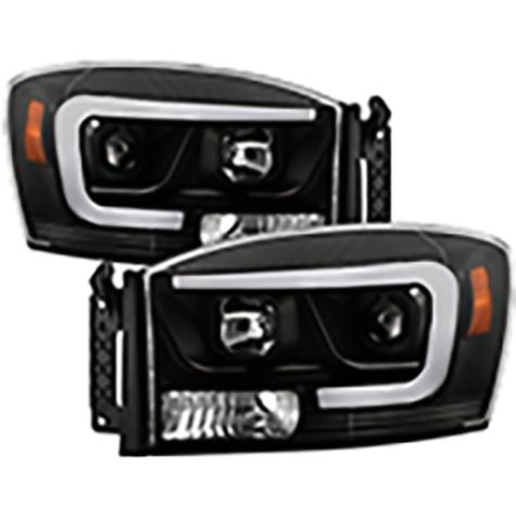 2006-2009 Dodge Ram 1500/2500/3500; High-Power LED Headlights; Black