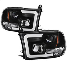2010-2019 Dodge Ram 1500/2500/3500; Version 2 Projector Headlights; Halogen Model Only; Black