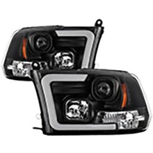 2010-2019 Dodge Ram 1500/2500/3500; Version 2 Projector Headlights; Halogen Model Only; Black