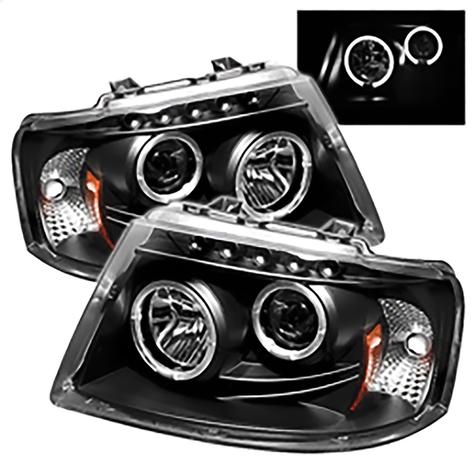 2003-2006 Ford Expedition; Projector Headlights; Black