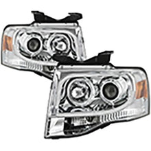 2007-2013 Ford Expedition; Projector Headlights; Light Tube DRL; Chrome