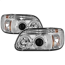 1995-2001 Ford Explorer; 1PC Projector Headlights; LED Halo; Chrome
