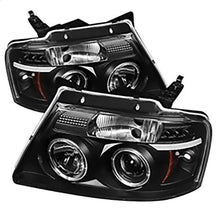 2004-2008 Ford F150; Projector Headlights; Version 2; Black