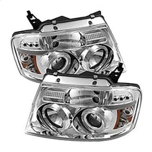 2004-2008 Ford F150; Projector Headlights; Version 2; Chrome