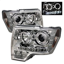 2009-2014 Ford F150; Projector Headlights; Halogen Model Only; Chrome