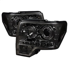 2009-2014 Ford F150; Projector Headlights; Halogen Model Only; Smoke