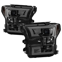 2015-2017 Ford F150; Projector Headlights; Light Bar DRL LED; Smoke