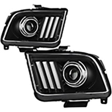 2005-2008 Ford Mustang; Version 2; High-Power LED Equipped Headlights; Black