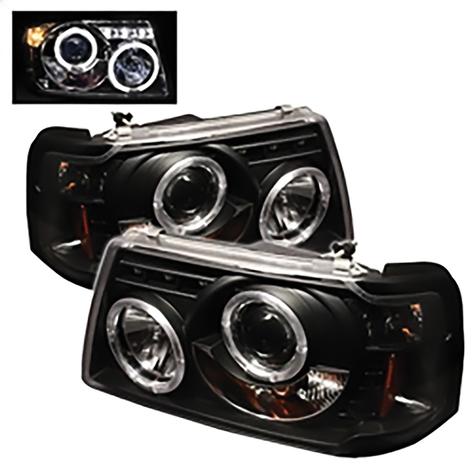 2001-2011 Ford Ranger; 1PC Projector Headlights; Black