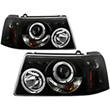 2001-2011 Ford Ranger; 1PC Projector Headlights; Black Smoke
