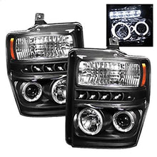 2008-2010 Ford F250 & F350 Super Duty; Projector Headlights; Black