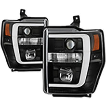 2008-2010 Ford F250 & F350 Super Duty; Version 2 High-Power LED Equipped Headlights; Black