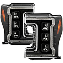 2017-2019 Ford F250 & F350 Super Duty; Full LED Headlights; (Factory Halogen Model Only) Chrome