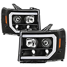 2007-2013 GMC Sierra 1500/2500/3500; Sierra 2500HD/3500HD & Denali; Version 2 Projector Headlights; Light Bar DRL LED; B