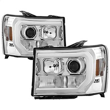 2007-2013 GMC Sierra 1500/2500/3500; Sierra 2500HD/3500HD & Denali; Version 2 Projector Headlights; Light Bar DRL LED; C