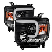 2014-2018 GMC Sierra 1500; Sierra 2500HD/3500HD; Projector Headlights; Light Bar DRL; Black