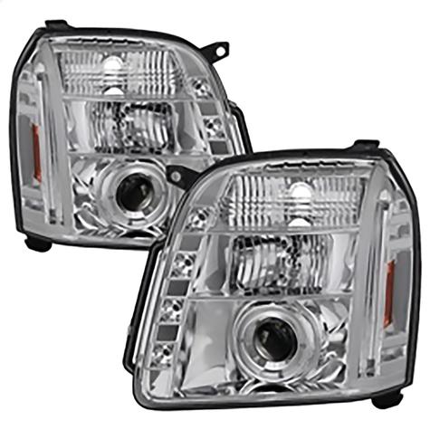 2007-2014 GMC Yukon; Projector Headlights; Chrome