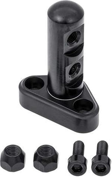 Lokar Throttle Cable Bracket - 1998-99 LS1 Engines w/3" Throttle Linkage Cam - Dual Hole - Black