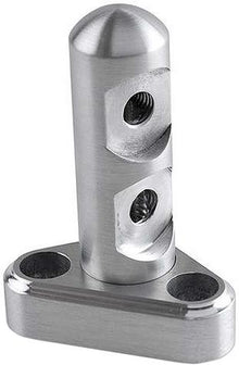 Lokar Throttle Cable Bracket - 2000-02 LS1 Engines w/3-1/2" Throttle Linkage Cam - 2 Holes - Brushed