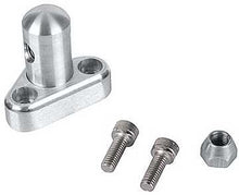 Lokar Throttle Cable Bracket - 2000-02 LS1 Engines w/3-1/2" Throttle Linkage Cam - 1 Hole - Brushed