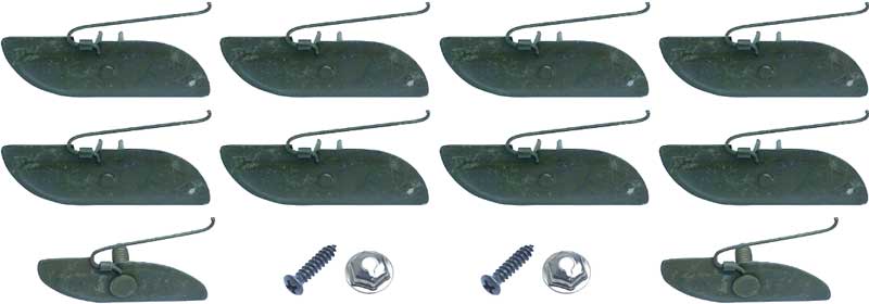 T1416 - 1969-72 Chevrolet / GMC Truck Door Upper Molding Clips