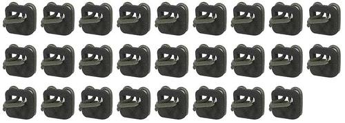 T1474 - 1962-66 Chevrolet Long Bed; Lower Bed Molding Clips; OE-Style; 26 Piece Set