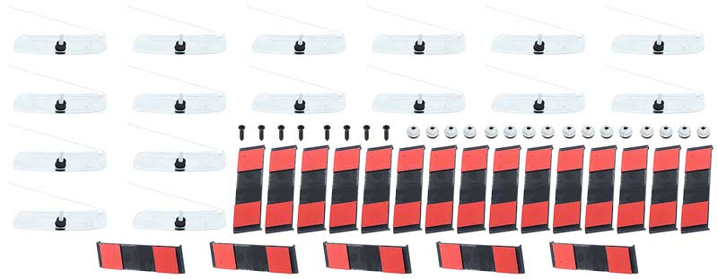 T1531 - 1969-72 Chevrolet/GMC Truck; Lower Molding Clip Set; Long Bed; Fleetside