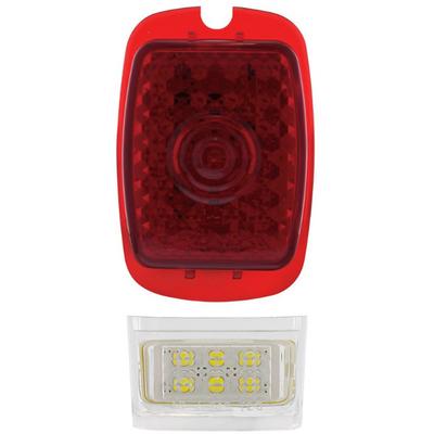 1940-53 Chevrolet, GMC Stepside Pickup; 1937-38 Chevrolet Passenger Car; LED Sequential Tail Light Lens w/ 6 LED License