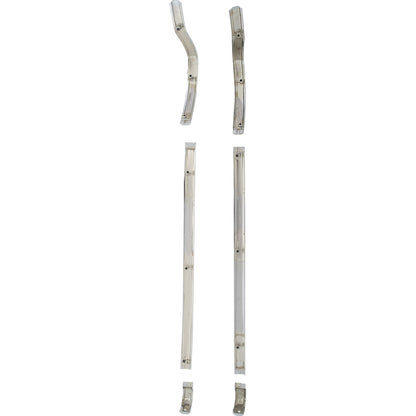 T5518 - 1955-58 Chevrolet Cameo Truck; Front Bed Chrome Trim Molding Set; 6-Piece