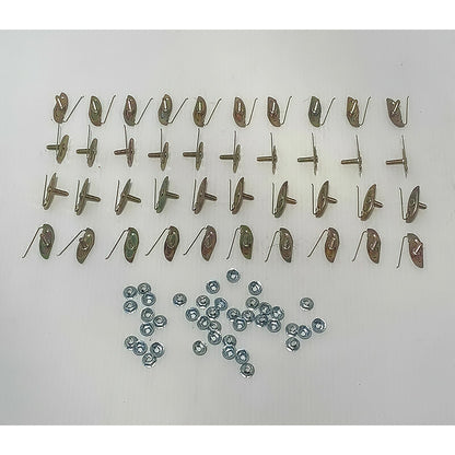T5530 - 1957-58 Chevrolet Cameo Truck; Bed Side Molding Trim Clip Set; 40-Pieces