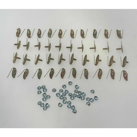 T5530 - 1957-58 Chevrolet Cameo Truck; Bed Side Molding Trim Clip Set; 40-Pieces
