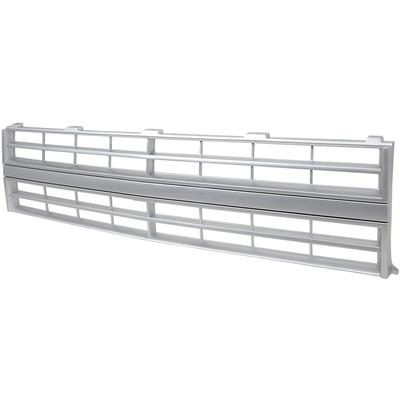 T70050 - 1985-88 Chevy Pickup, Blazer, Suburban; Front Grill; for Single Headlamps; Emblem Delete; Argent Silver; w/o Mo