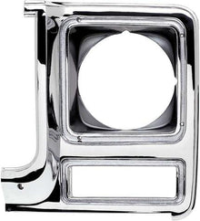 1979-80 Chevy; GMC; Pickup; Blazer; Jimmy; Suburban; Headlamp Bezel; Chrome / Dark Argent Silver; with Round Headlamps; 