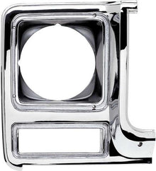 1979-80 Chevy; GMC; Pickup; Blazer; Jimmy; Suburban; Headlamp Bezel; Chrome / Dark Argent Silver; for Round Headlamps; R