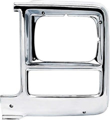 1979-80 Chevrolet; GMC; Pickup; Blazer; Jimmy; Suburban; Headlamp Bezel; Chrome; with Rectangle Headlamps; LH Driver Sid