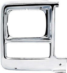 1979-80 Chevrolet; GMC; Pickup; Blazer; Jimmy; Suburban; Headlamp Bezel; Chrome; with Rectangle Headlamps; RH Passenger 