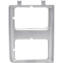 1985-88 Chevrolet, GMC Truck, SUV ; Headlamp Bezel; w/Dual Headlamps, Chrome Grill; Silver; RH Passenger Side