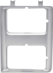 1985-88 Chevy, GMC Pickup, Blazer, Jimmy, Suburban; Headlamp Bezel; with Dual Headlamps; with Chrome Grill; Silver; LH D