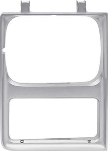 1985-88 Chevy, GMC Pickup, Blazer, Jimmy, Suburban; Headlamp Bezel; Single Headlamps; without Chrome Grill; Silver; RH P