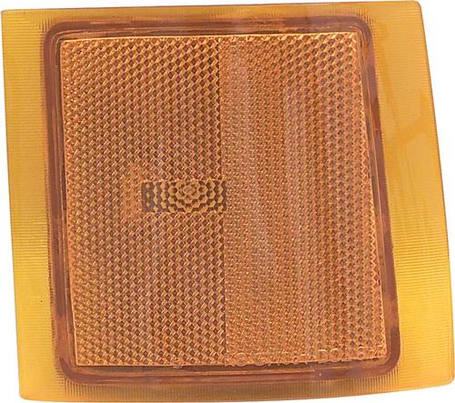 1994-2002 Chevy, GMC Pickup, 1994-00 Tahoe, Yukon, 1994-99 Suburban; Lower Side Marker Lens; Amber; with Chrome Grill; L