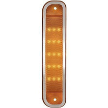 1973-80 Chevy, GMC Pickup, Blazer, Jimmy, Suburban; Front Side Marker Lamp; LED Conversion; Amber Lens; with Chrome Trim