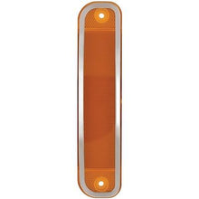 1973-80 Chevy, GMC Pickup, Blazer, Jimmy, Suburban; Front Side Marker Lamp; LED Conversion; Amber Lens; with Chrome Trim; RH or H; Each
