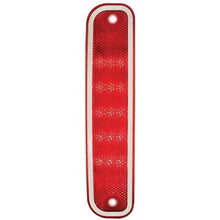 1973-80 Chevrolet, GMC Pickup Truck; Rear Side Marker Lamp; with Bright Trim; Red Lens; LED Conversion; RH or LH; Each