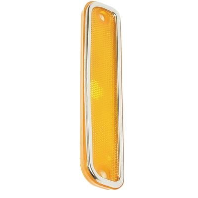 1973-80 Chevy, GMC Pickup, Blazer, Jimmy, Suburban; Front Side Marker Lamp; Amber Lens; with Chrome Trim; RH or LH; Each