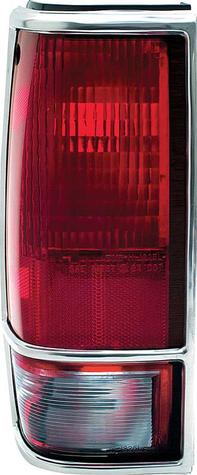 1982-93 Chevrolet S10,  GMC Sonoma Tail Lamp Assembly with Chrome Trim; LH