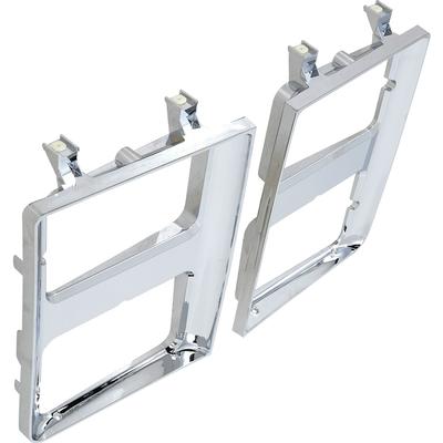 1985-88 Chevy, GMC, Pickup, Blazer, Jimmy, Suburban; Chrome Headlamp Bezel Set; Dual Headlamps & Chrome Grill; RH & LH; Pair