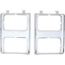 1985-88 Chevy, GMC, Pickup, Blazer, Jimmy, Suburban; Chrome Headlamp Bezel Set; Dual Headlamps & Chrome Grill; RH & LH; 