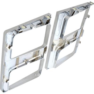 1985-88 Chevy, GMC, Pickup, Blazer, Jimmy, Suburban; Chrome Headlamp Bezel Set; Dual Headlamps & Chrome Grill; RH & LH; Pair