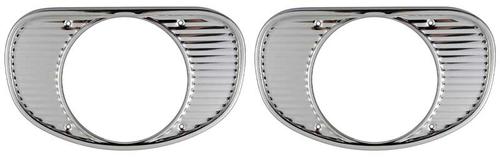 1962 Chevy Pickup; Suburban; Headlamp Bezels; Chrome Plated; LH & RH; Pair